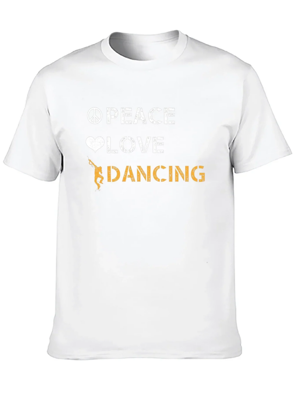 Peace Love Dancing Graphic Tee - Cool Dancer T-Shirt
