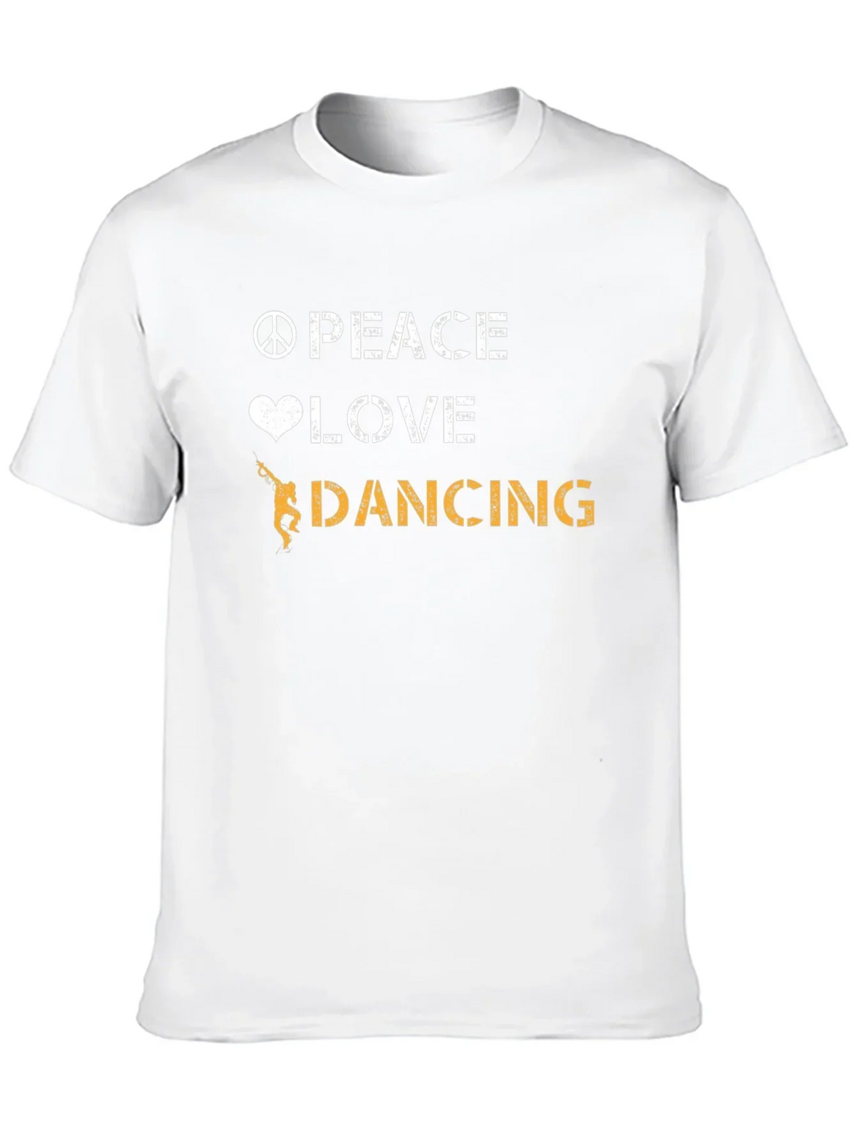 Peace Love Dancing Graphic Tee - Cool Dancer T-Shirt