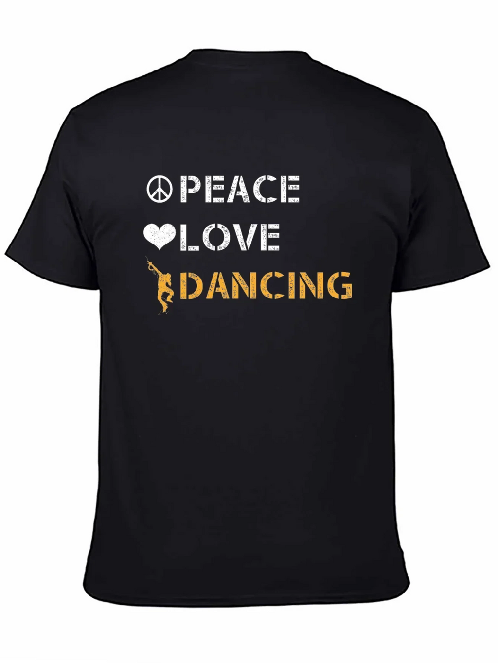 Peace Love Dancing Graphic Tee - Cool Dancer T-Shirt