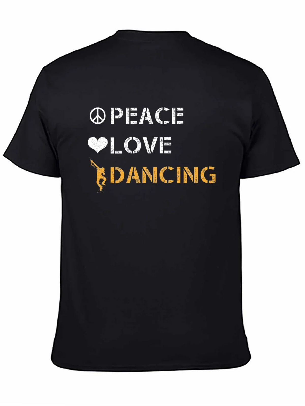 Peace Love Dancing Graphic Tee - Cool Dancer T-Shirt