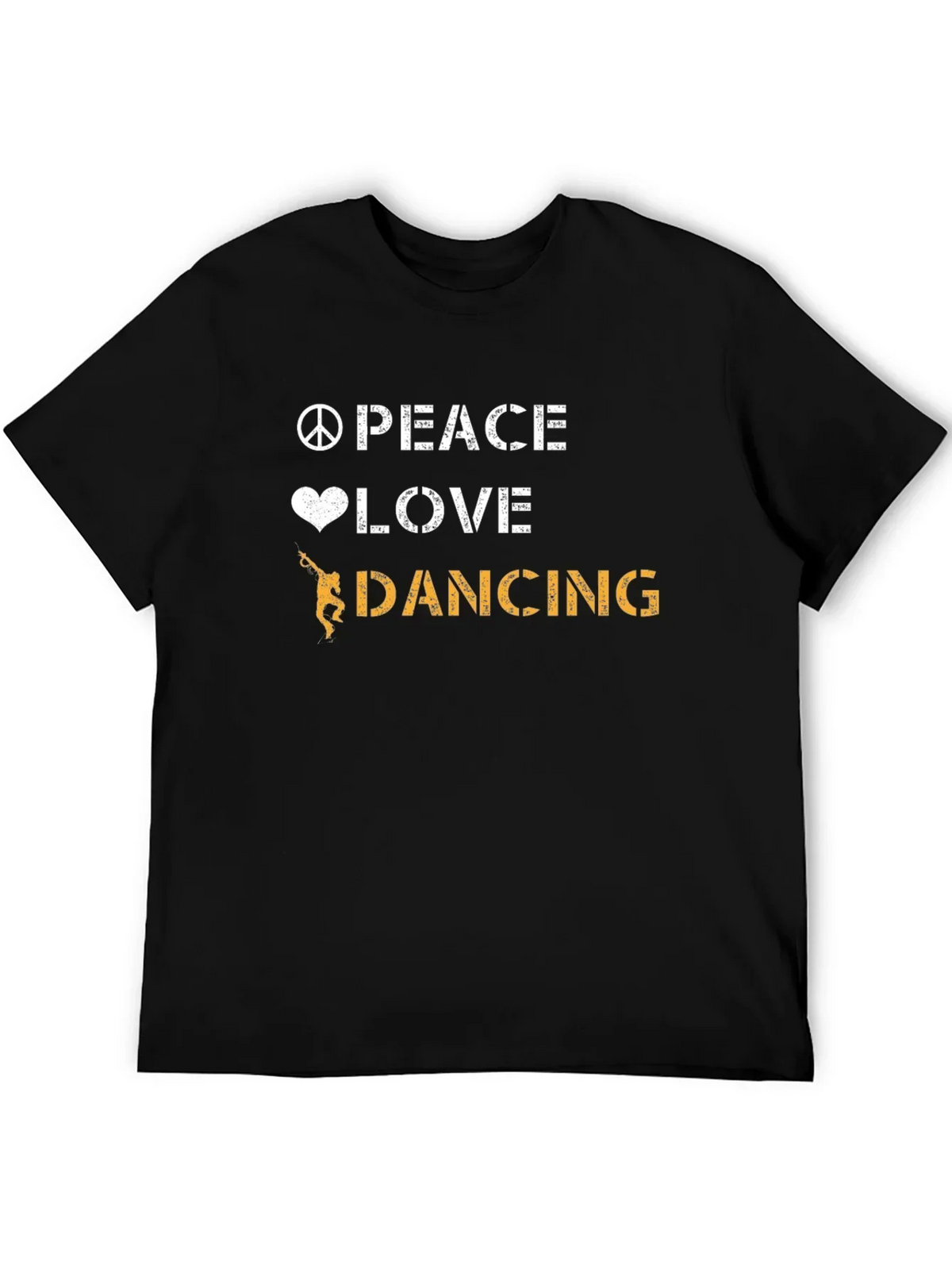 Peace Love Dancing Graphic Tee - Cool Dancer T-Shirt