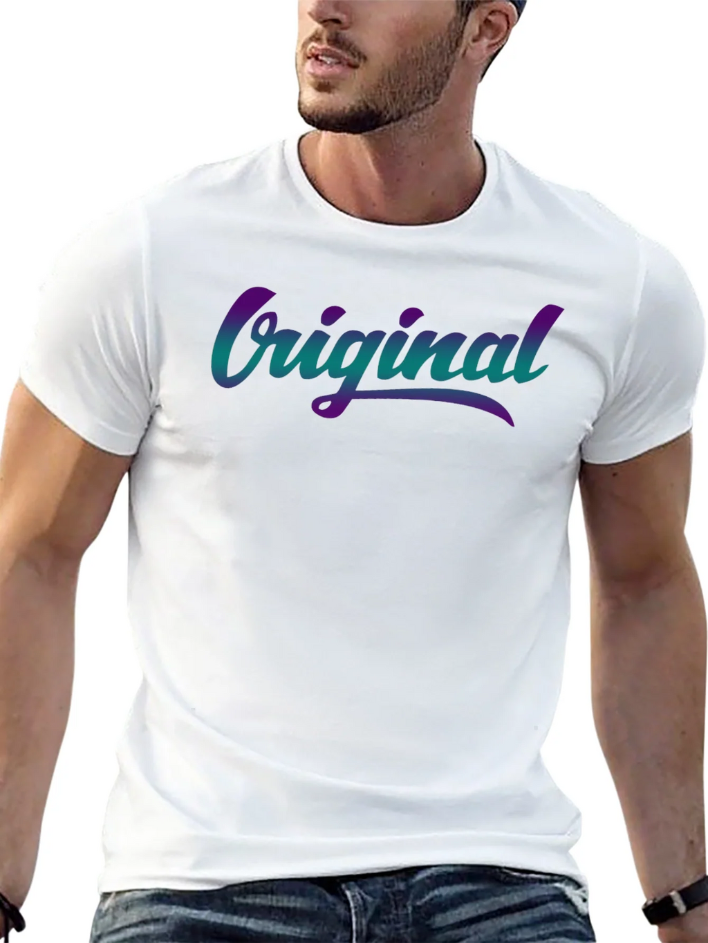 Original Gradient Graphic Tee - Casual Comfort