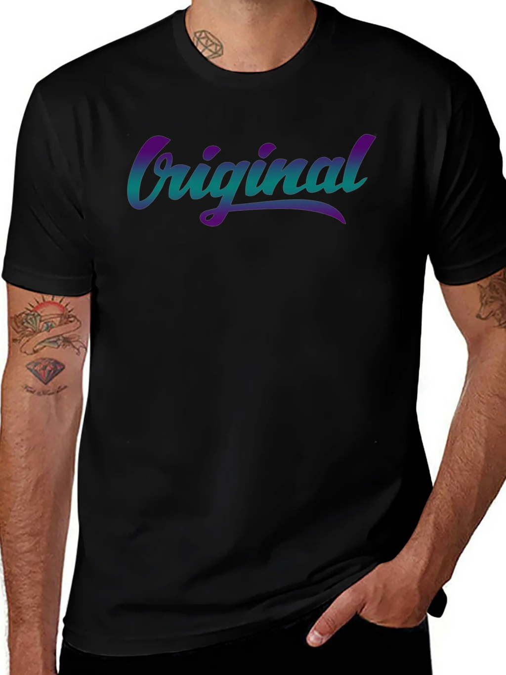 Original Gradient Graphic Tee - Casual Comfort