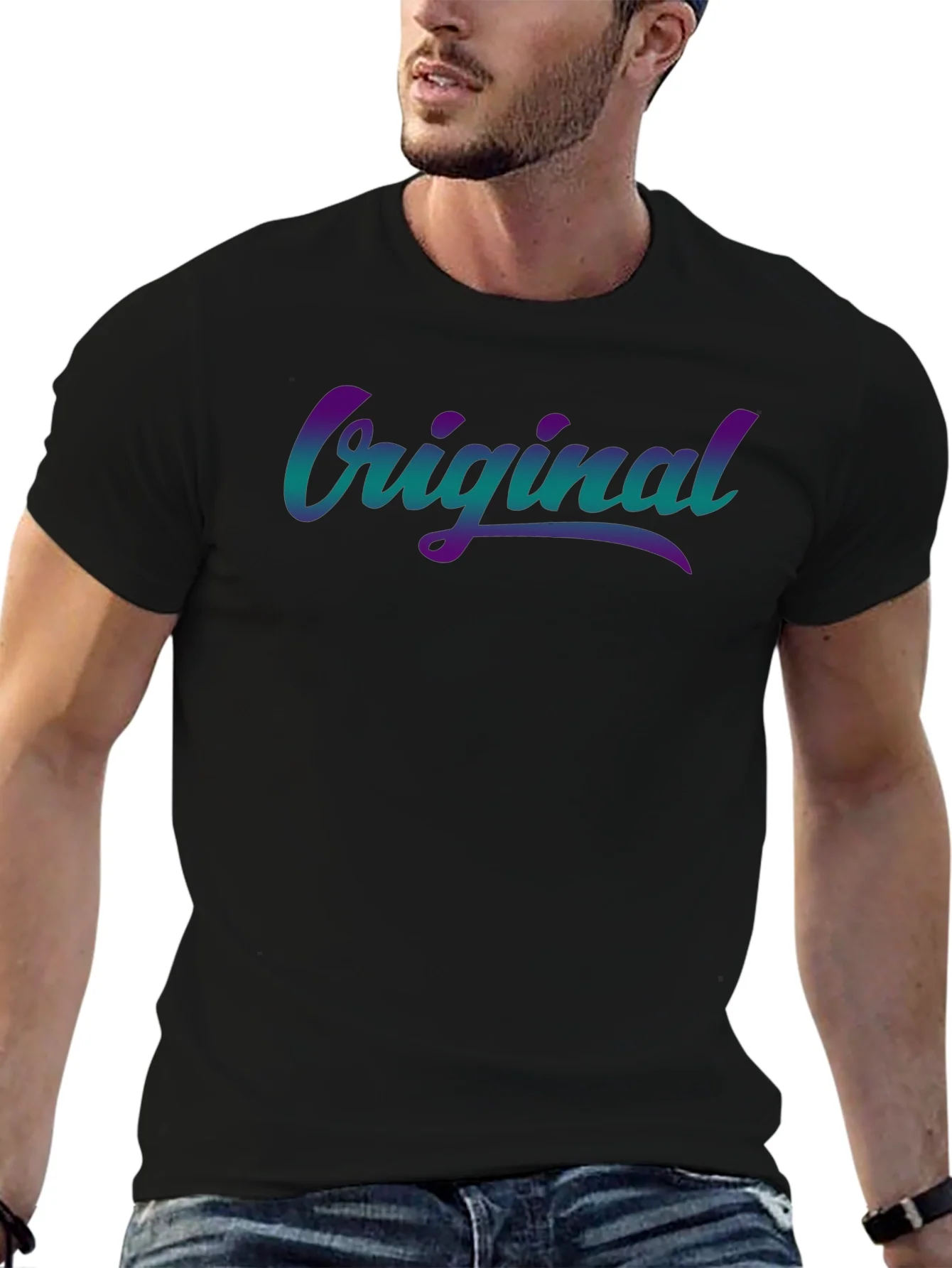 Original Gradient Graphic Tee - Casual Comfort