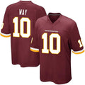 W.Commanders #10 Tress Way Player Burgundy Game Football Jerseys