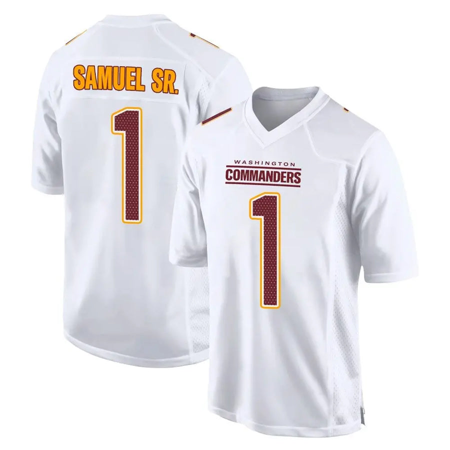 W.Commanders #1 Deebo Samuel Sr Player Tundra White Fashion Game Football Jerseys