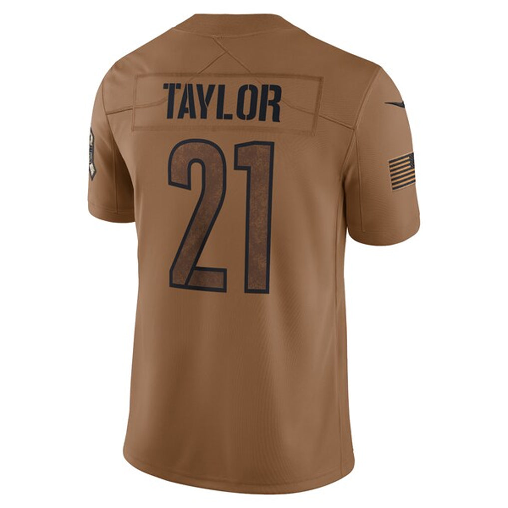 W.Commanders #21 Sean Taylor Player Brown Salute To Service Limited Football Jerseys