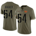 W.Commanders #54 Bobby Wagner Player Olive Salute To Service Limited Football Jerseys