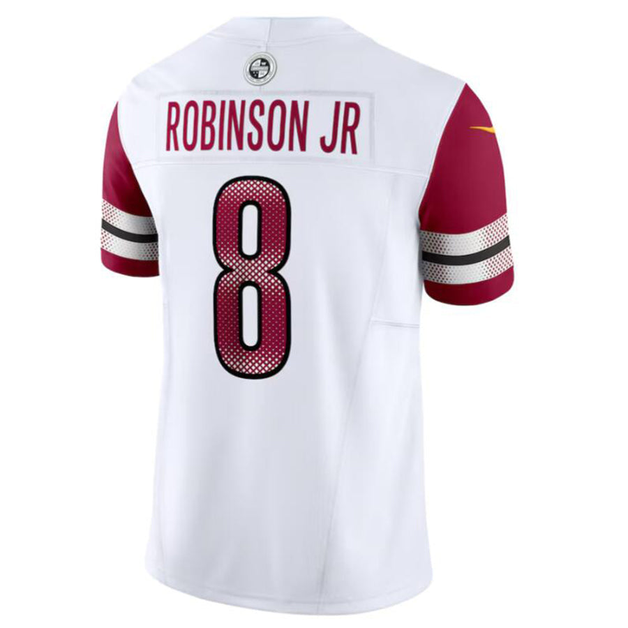 W.Commanders #8 Brian Robinson Jr. Player White Vapor F.U.S.E. Limited Football Jerseys