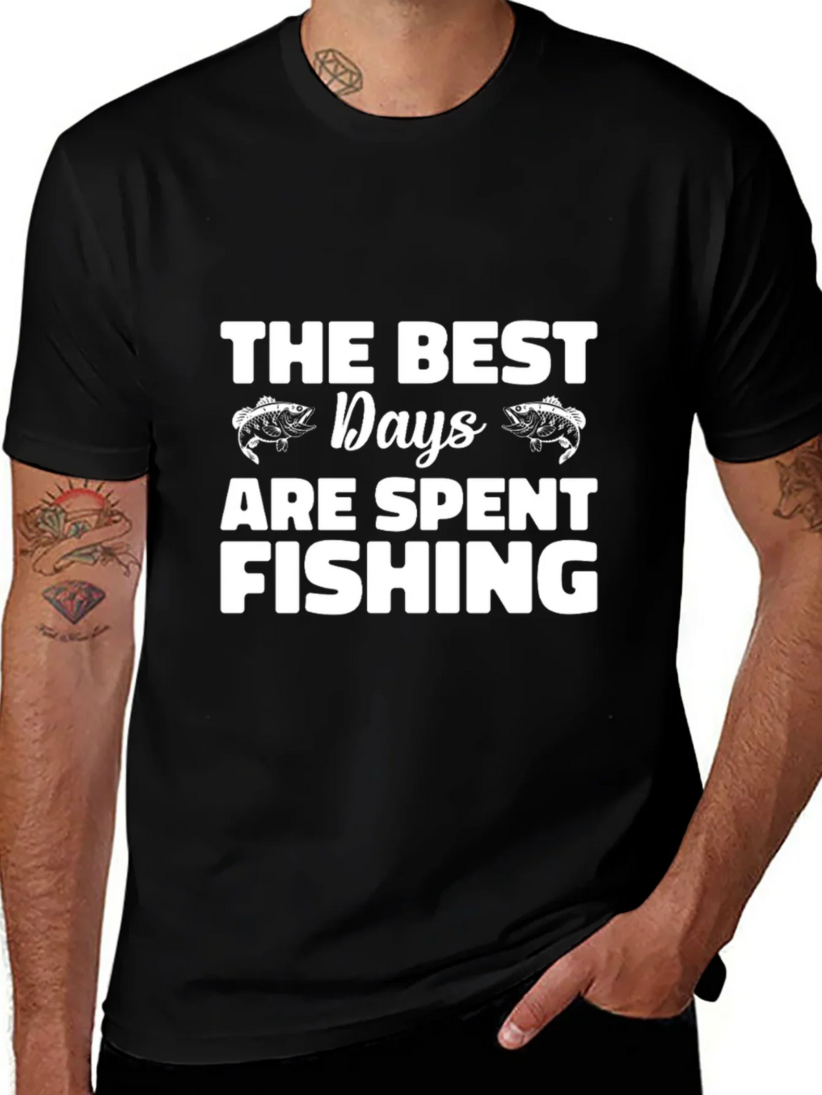 Fishing T-Shirt: The Best Days are Spent Fishing