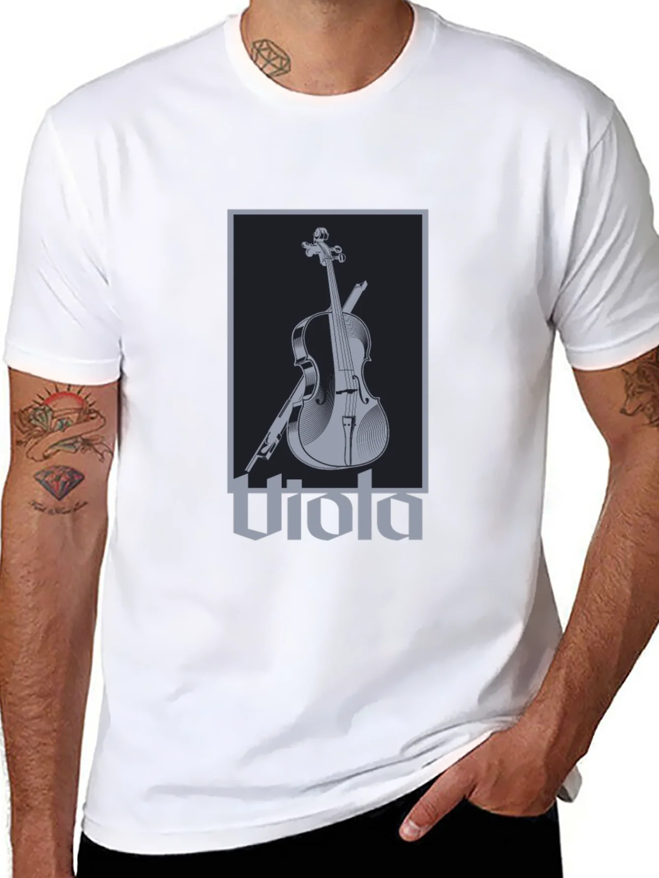 Viola Music Instrument Graphic T-Shirt