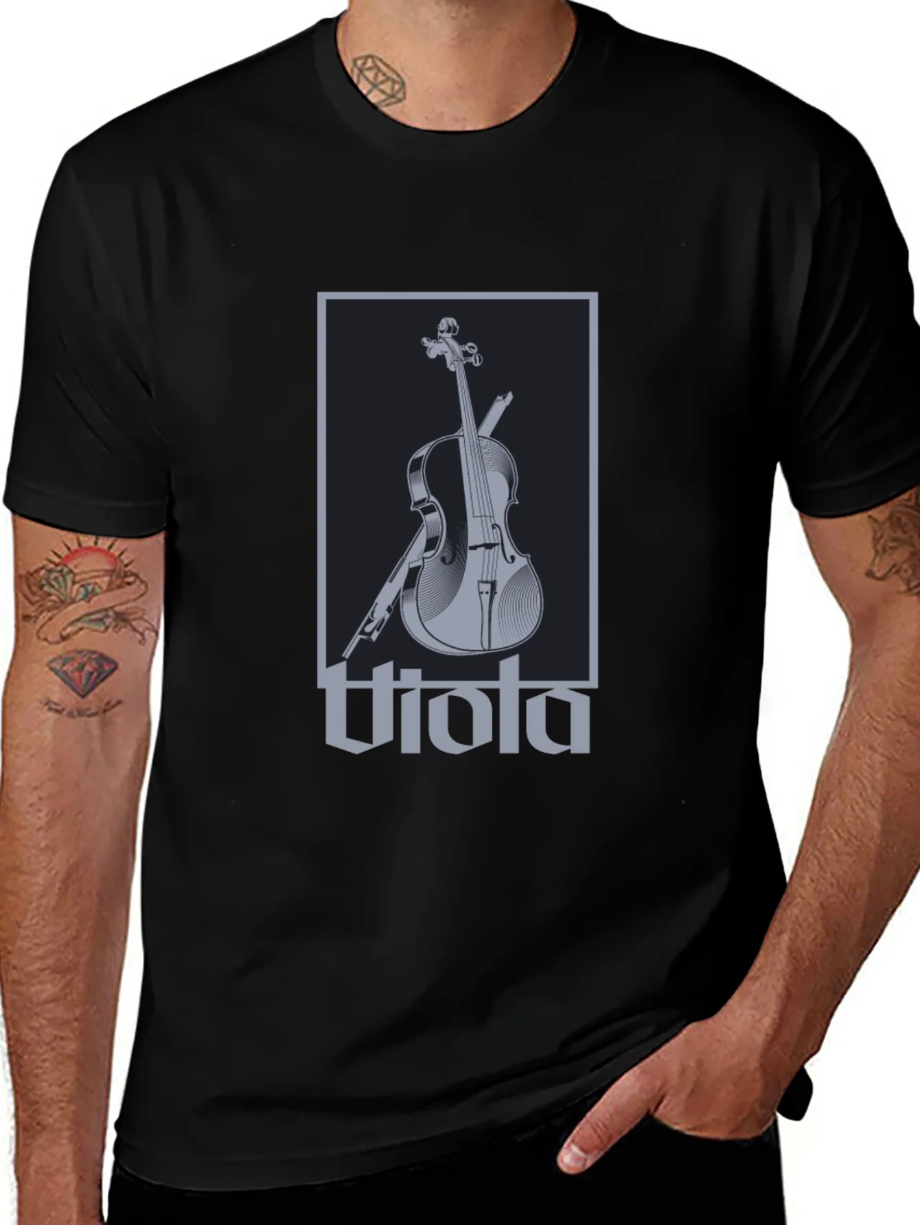 Viola Music Instrument Graphic T-Shirt