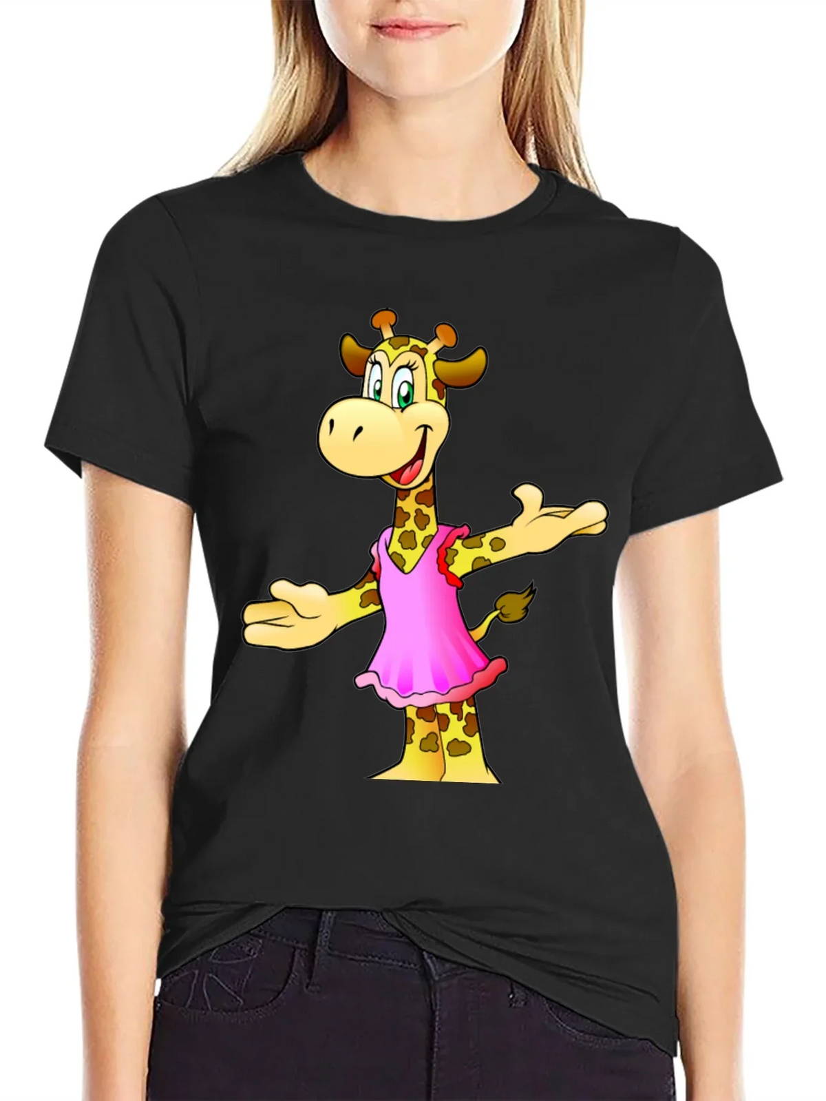 Cartoon Giraffe T-Shirt