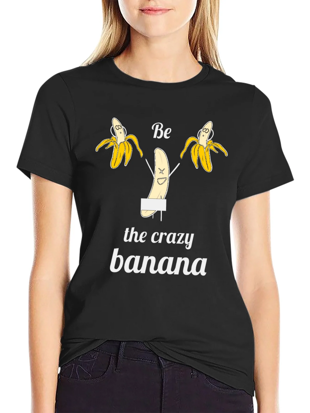 Be the Crazy Banana Black T-Shirt