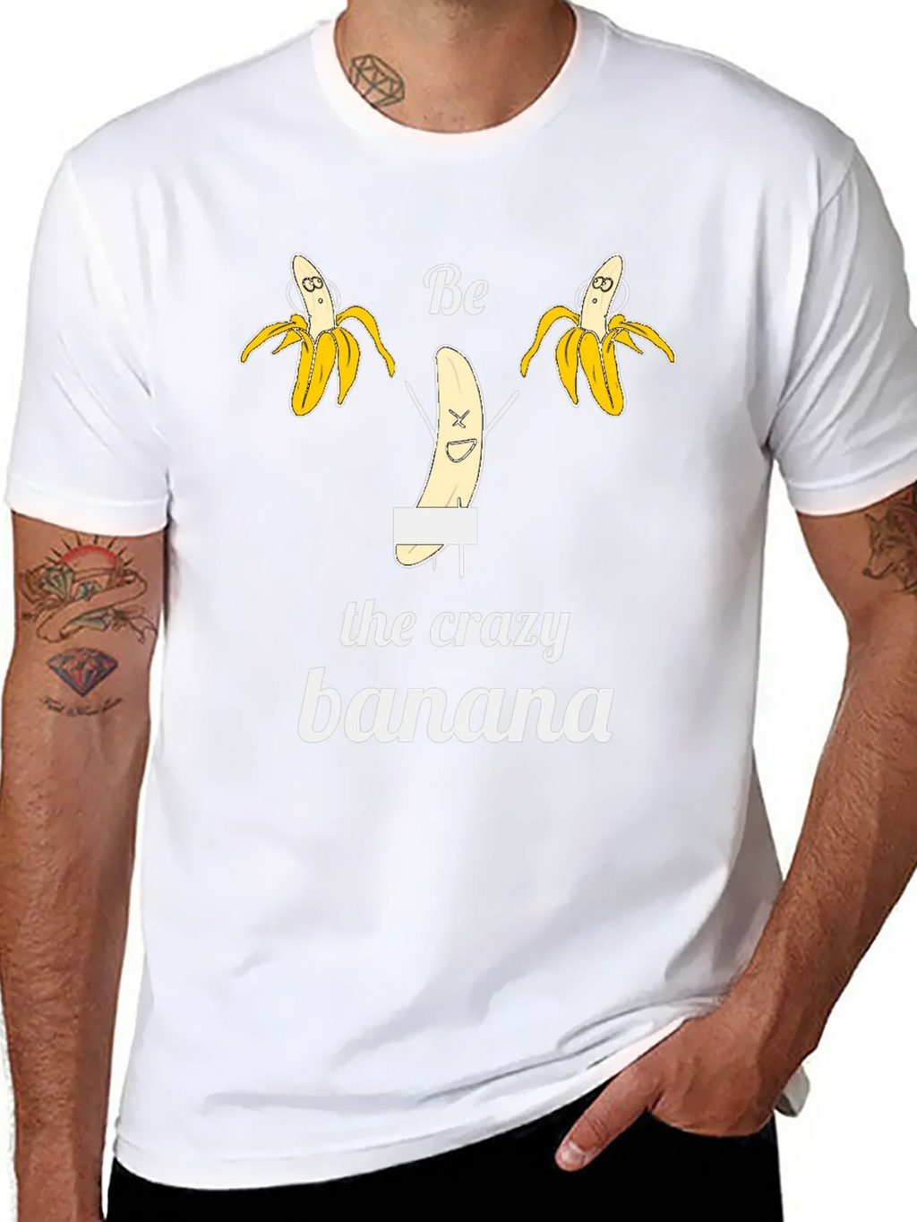 Be the Crazy Banana Black T-Shirt