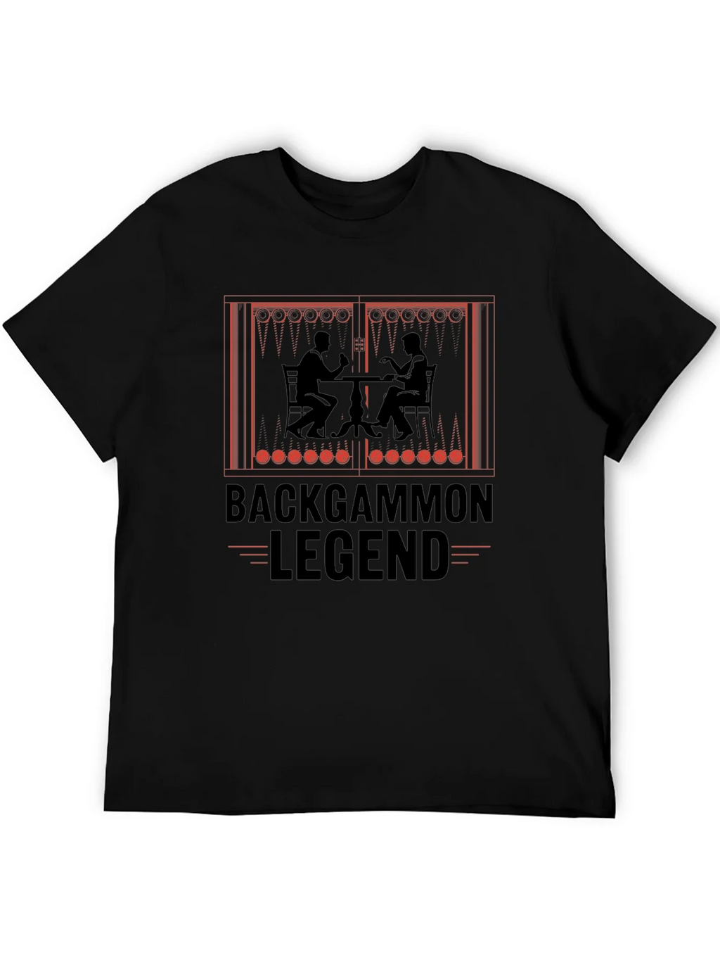 Backgammon Legend Graphic T-Shirt - Board Game Lover Tee