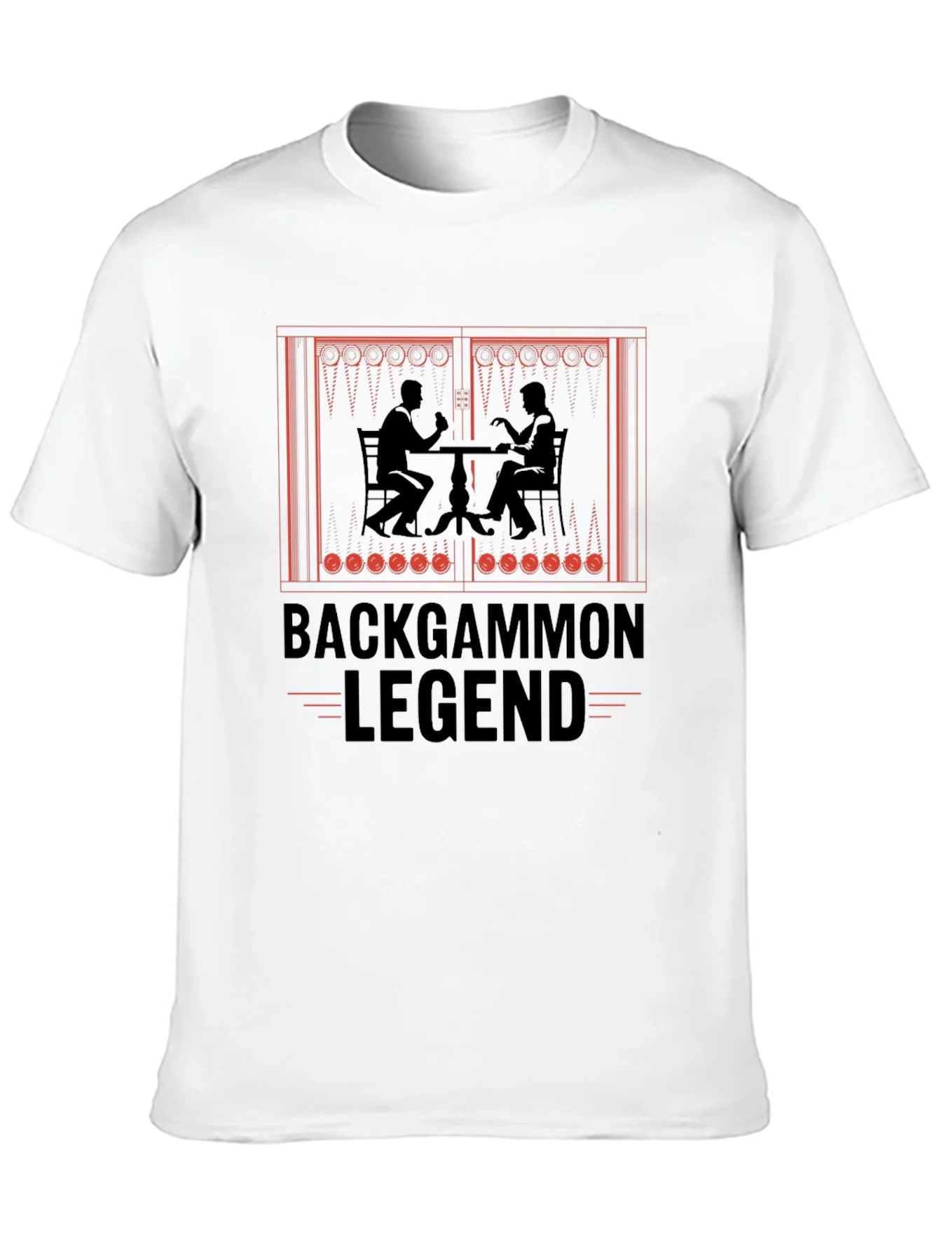 Backgammon Legend Graphic T-Shirt - Board Game Lover Tee