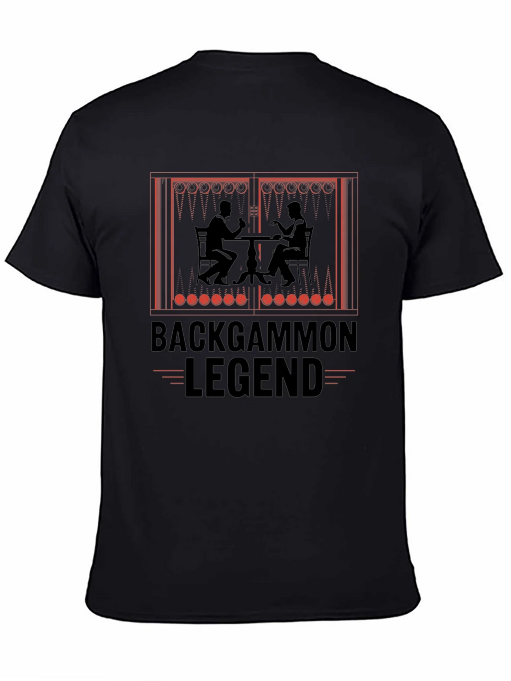 Backgammon Legend Graphic T-Shirt - Board Game Lover Tee