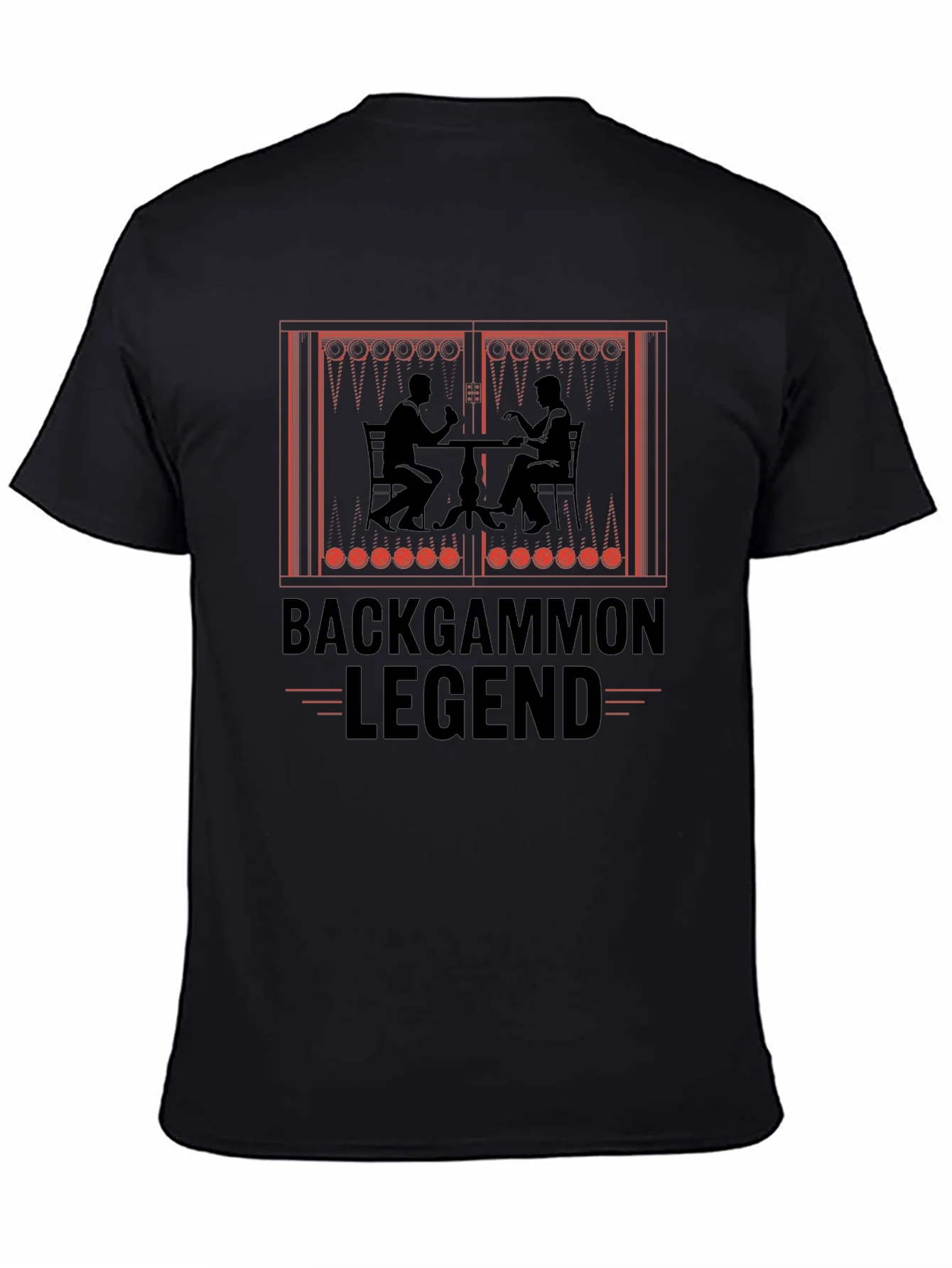 Backgammon Legend Graphic T-Shirt - Board Game Lover Tee