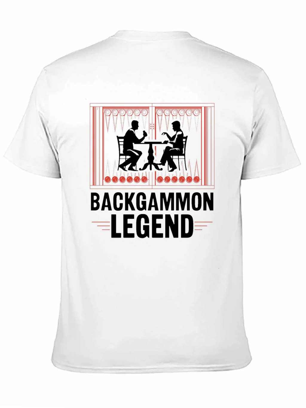 Backgammon Legend Graphic T-Shirt - Board Game Lover Tee