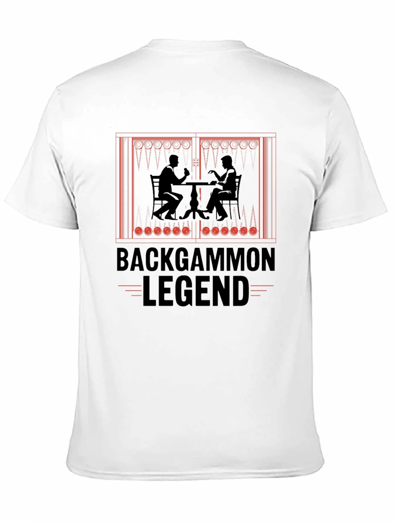 Backgammon Legend Graphic T-Shirt - Board Game Lover Tee