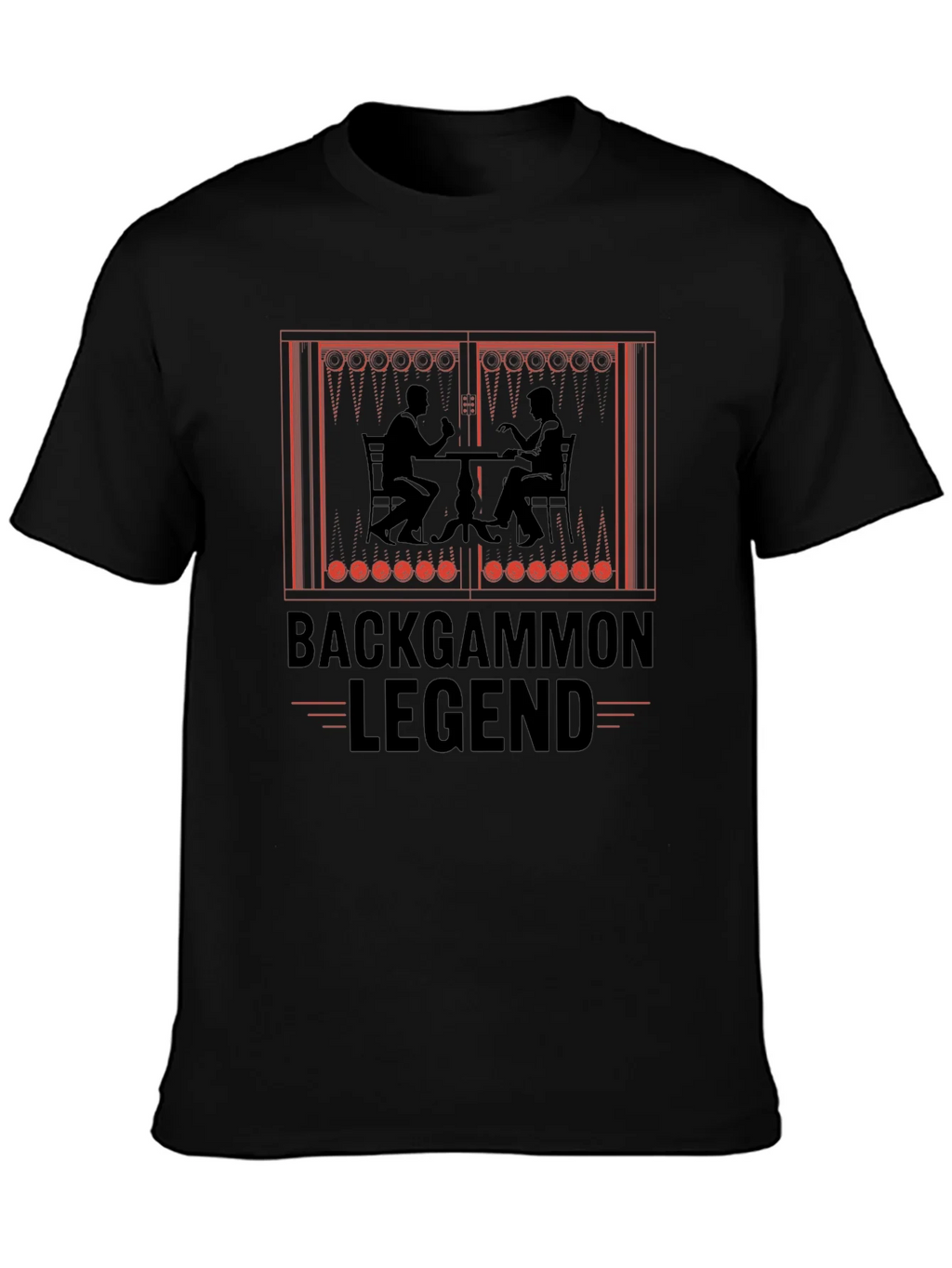 Backgammon Legend Graphic T-Shirt - Board Game Lover Tee