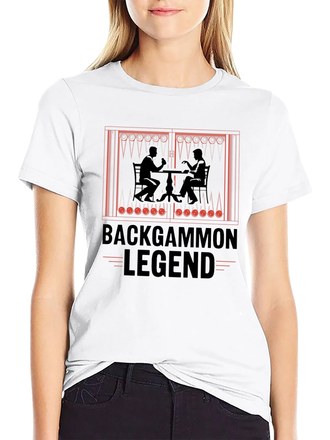 Backgammon Legend Graphic T-Shirt - Board Game Lover Tee