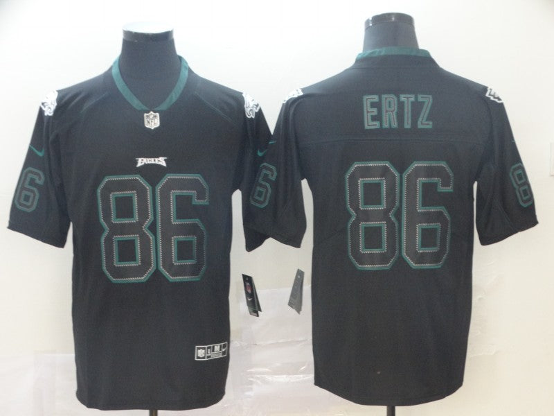 Men's Philadelphia Eagles #86 Zach Ertz Black Game Player Jersey1