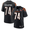 Max Scharping Cincinnati Bengals  Super Bowl LVI Game Jersey - Black