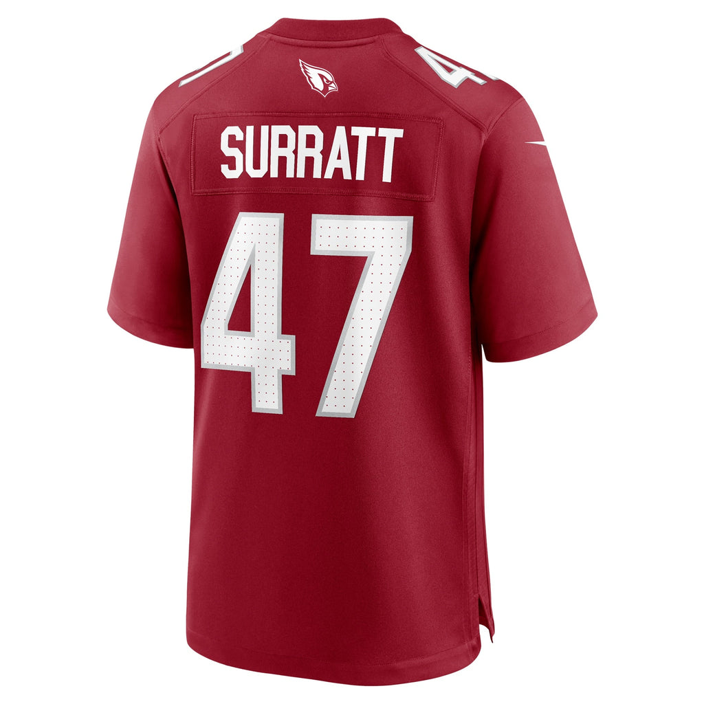 Sage Surratt Arizona Cardinals  Team Game Jersey -  Cardinal