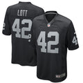 Ronnie Lott Las Vegas Raiders  Game Retired   Jersey - Black