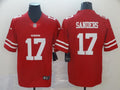Men's San Francisco 49ers Emmanuel Sanders #17 Red Game Jersey1