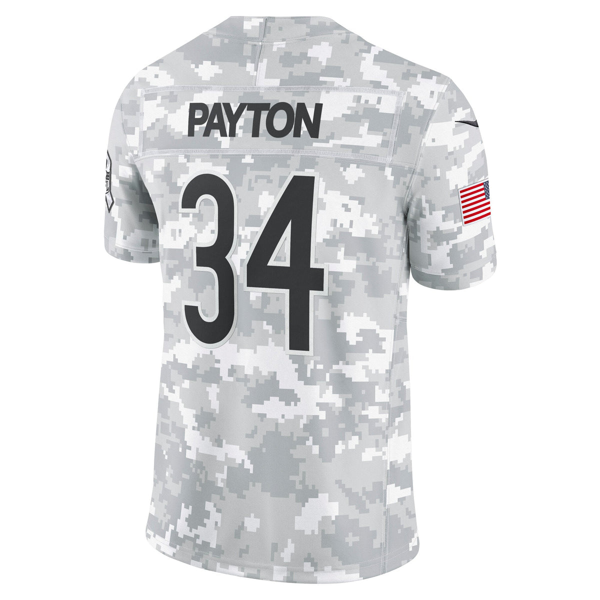 Walter Payton Chicago Bears  2024 Salute to Service Retired   Limited Jersey - Arctic Camo