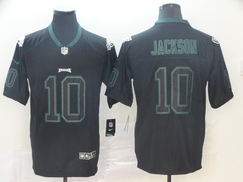 Men's Philadelphia Eagles #10 Desean Jackson Black Game Player Jersey1
