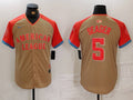 Men's American League Corey Seager #5 Cream 2024  All-Star Game Limited Player Jersey1