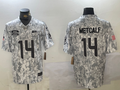 Men's Seattle Seahawks DK Metcalf #14 Arctic Camo 2024 Salute to Service Limited Jersey1