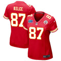 Travis Kelce Kansas City Chiefs  Women's Super Bowl LVII Game Jersey - Red