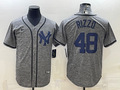 Men's New York Yankees Anthony Rizzo #48 Gray Replica Player Jersey1