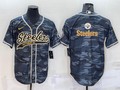 Men's Pittsburgh Steelers Gray Camouflage Fashion Jersey1