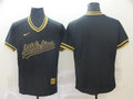Men's Oakland Athletics Black Replica Blank Jersey1