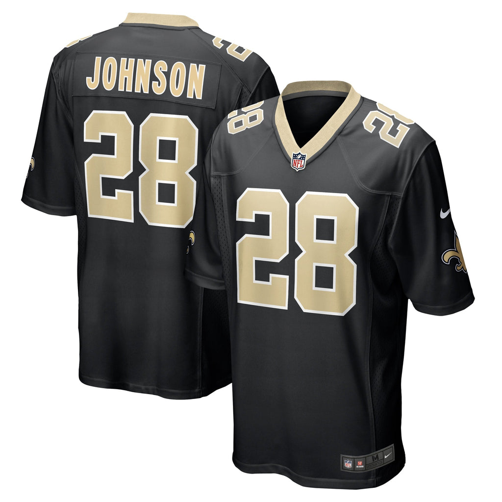 Lonnie Johnson New Orleans Saints  Game   Jersey - Black
