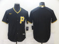 Men's Pittsburgh Pirates Black Replica Blank Jersey1