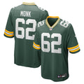 Jacob Monk Green Bay Packers   Game Jersey -  Green