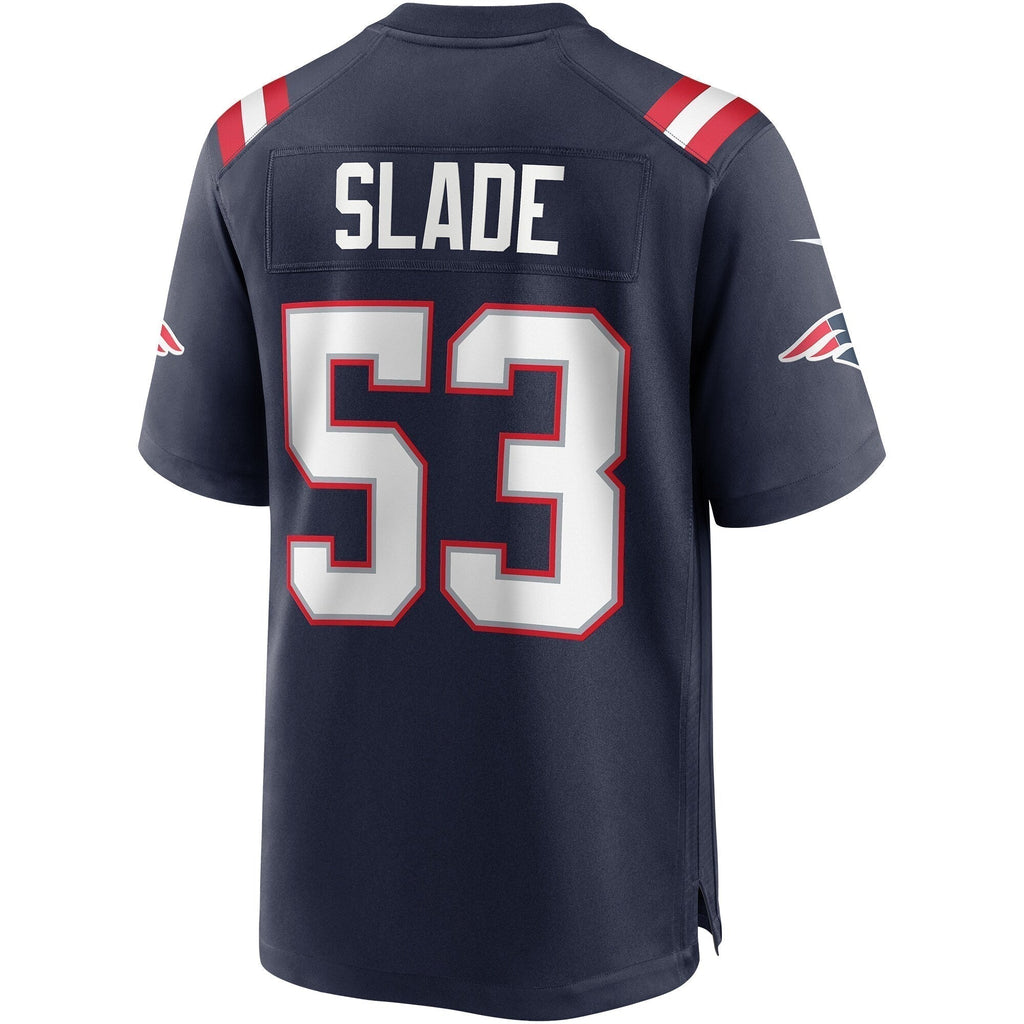 Chris Slade New England Patriots  Game Retired   Jersey - Navy