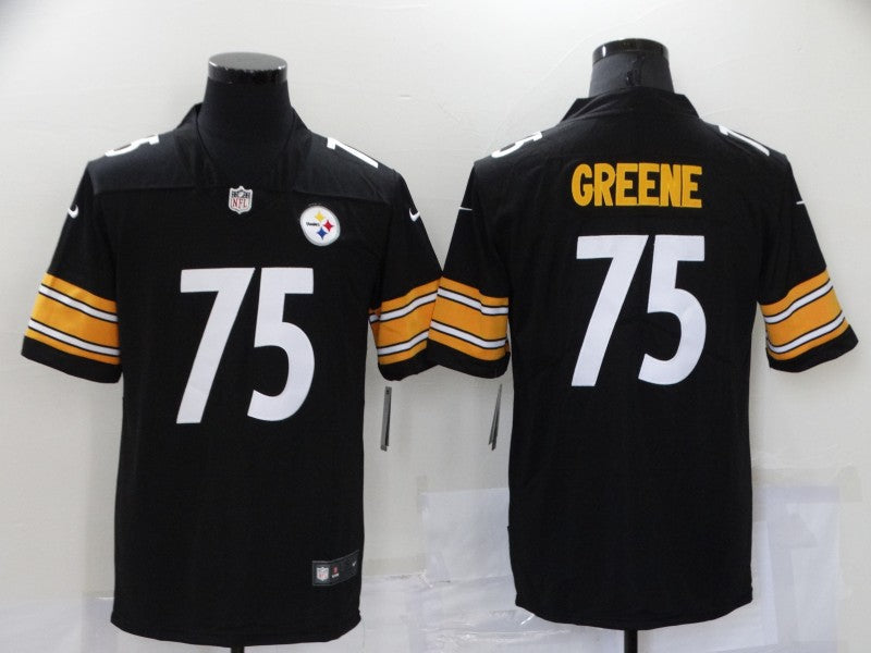 Men's Pittsburgh Steelers Joe Greene #75 Black Game Jersey1