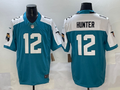 Men's Jacksonville Jaguars Travis Hunter #12 Teal 2025  Draft First Round Pick Game Jersey