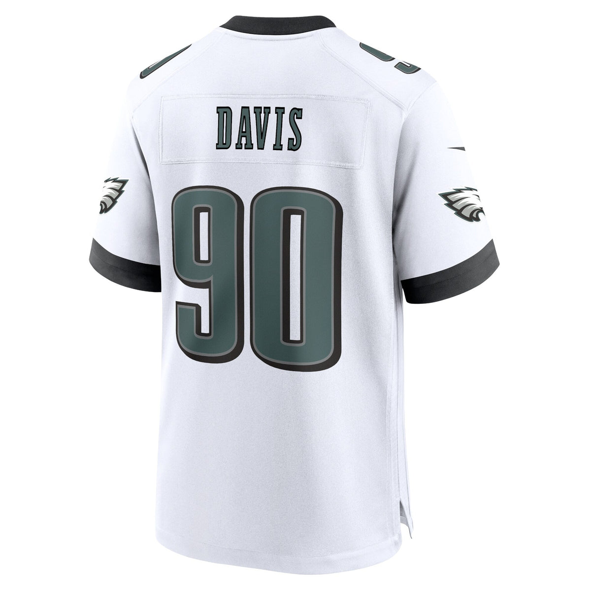 Jordan Davis Philadelphia Eagles  White Game Jersey - White