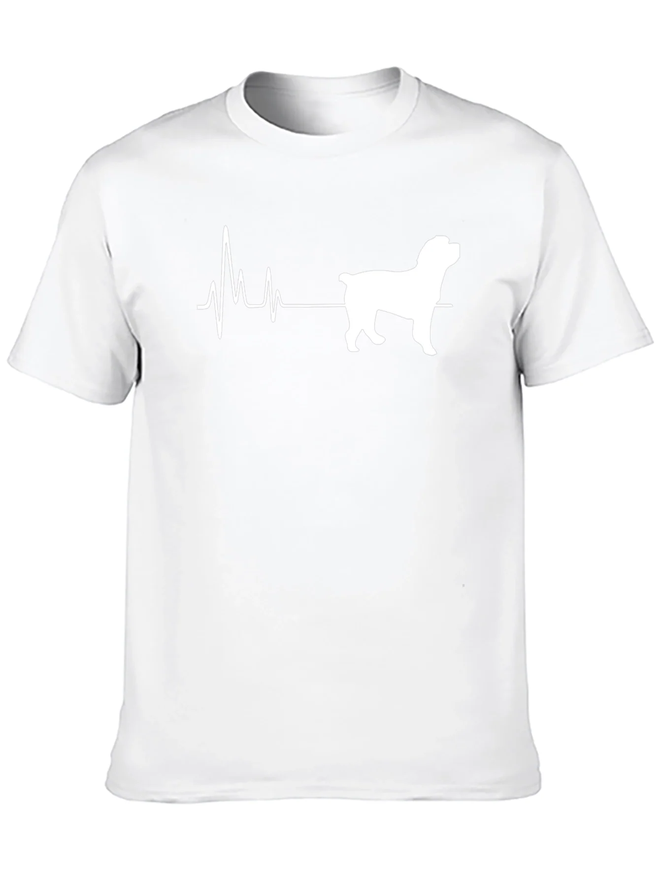 Rottweiler Heartbeat T-Shirt - Dog Lover Tee