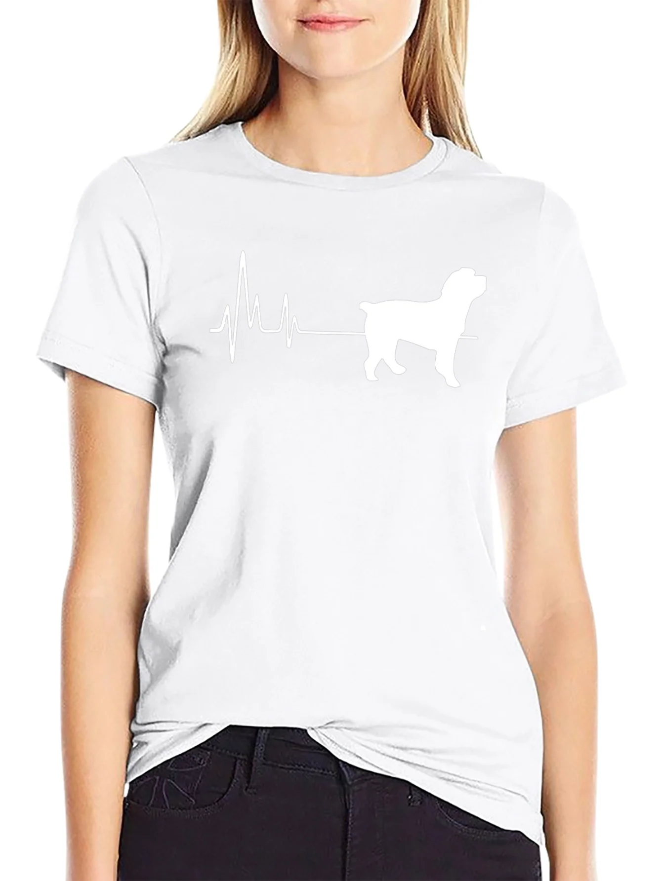 Rottweiler Heartbeat T-Shirt - Dog Lover Tee