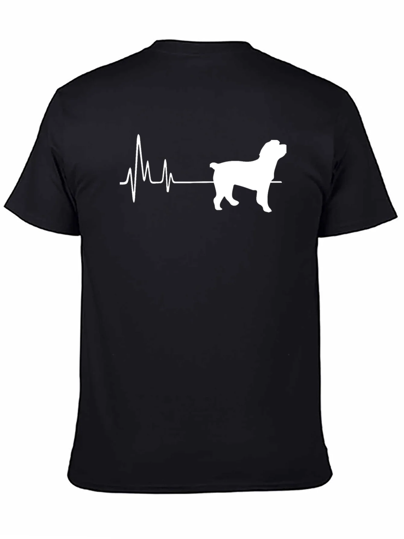 Rottweiler Heartbeat T-Shirt - Dog Lover Tee